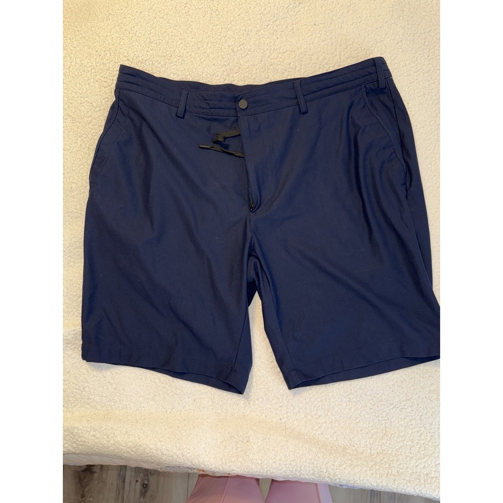 Kenneth Cole GOLF Performance Shorts Stretch UPF 50+ Navy Mens 38x8.5